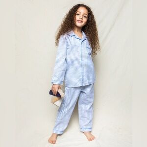 NWT- Petite plume Kid's Twill Pajama Set in La Mer size 12